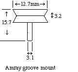 Specimen Mounts, pkg of 100, for Amray® with slotted head and 1/2" table diameter