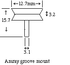 Specimen Mounts, pkg of 100, for Amray® with slotted head and 1/2" table diameter