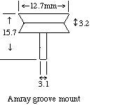 Specimen Mounts, pkg of 100, for Amray® with slotted head and 1/2" table diameter