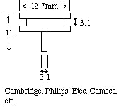 Specimen Mounts, pkg of 100, for Cambridge®, Philips®, ETEC®, Cameca® and others
