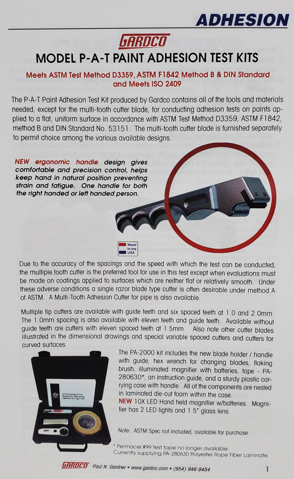PAT Kit Instructions