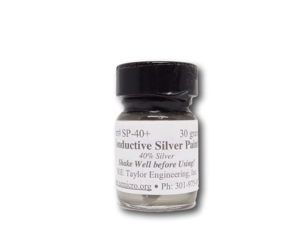 Silver Paint, 40% Silver, 30 gram brush-cap bottle